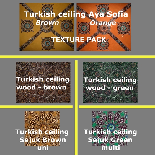 Turkish ceilings - texture pack (6)