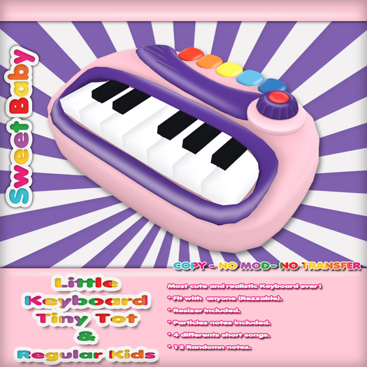 Sweet Baby - Little Keyboard - Pink