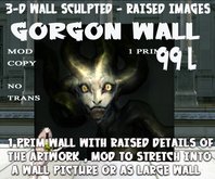 Gorgon 3-d art WALL 1 PRIM 99L