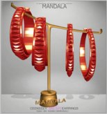 [MANDALA]CEEKEEEY EArrings/Red (WEAR ME)