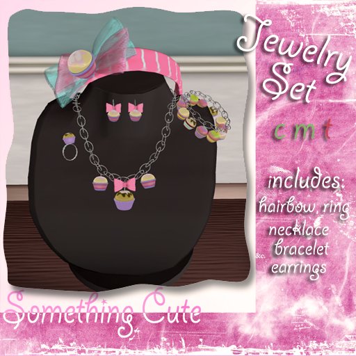 SC. Cupcake Jewelry Set