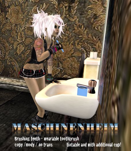 Brushing Teeth - wearable toothbrush, tintable