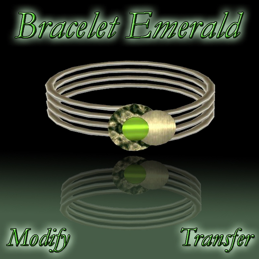 BRACELET  EMERALD box