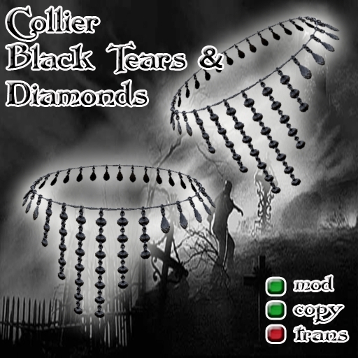 Collier Black Tears & Diamonds