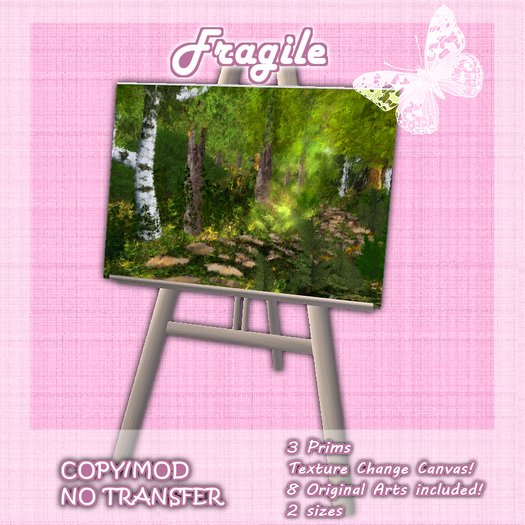 Easel with Texture Change Canvas!