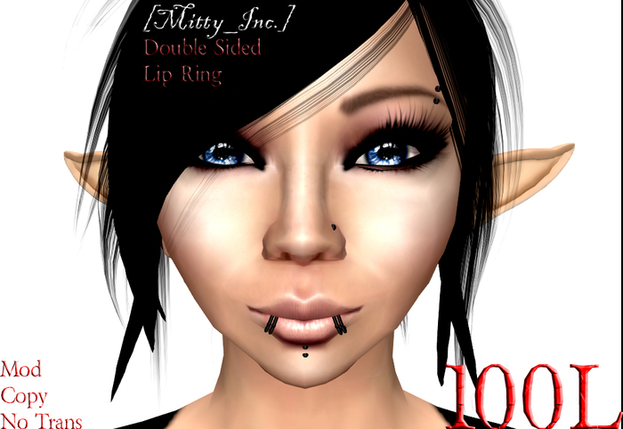 [Mitty_Inc.] Double Sided Lip Rings [Boxed]