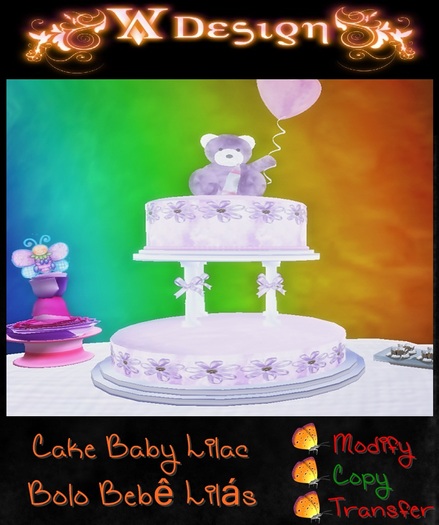 Cake baby lilac