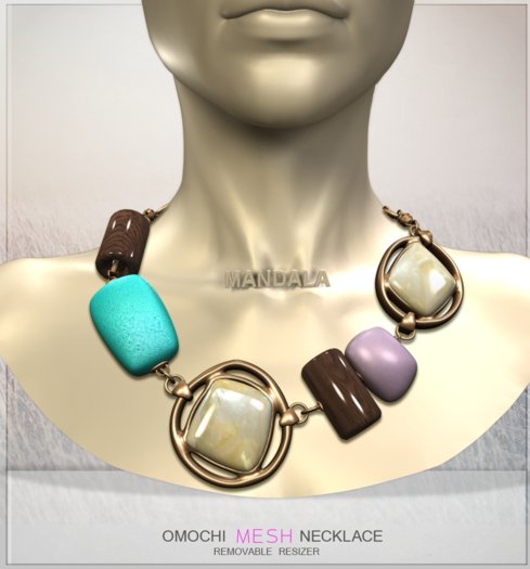 [MANDALA]Omochi necklace/Blue(WEAR ME)