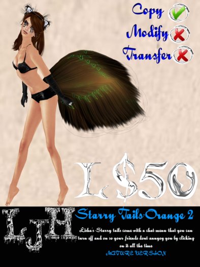 [LJH] Lisha's Starry Tail ORANGE2 MATURE Version