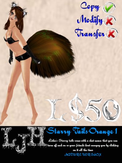 [LJH] Lisha's Starry Tail ORANGE1 MATURE Version