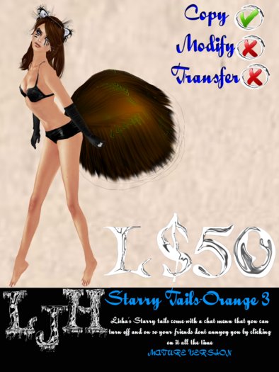 [LJH] Lisha's Starry Tail ORANGE3 MATURE Version