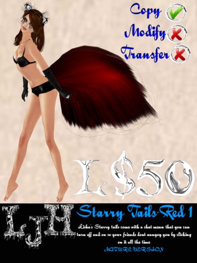 [LJH Lisha's Starry Tail RED 1 MATURE Version