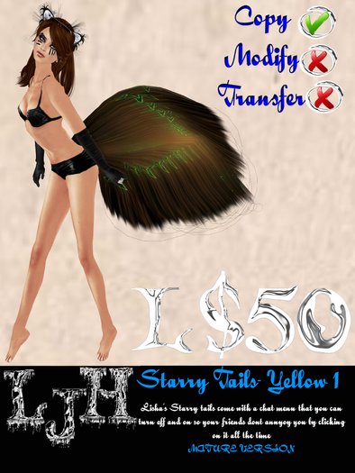 [LJH] Lisha's Starry Tail YELLOW1 MATURE Version