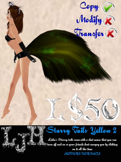 [LJH] Lisha's Starry Tail YELLOW2 MATURE Version