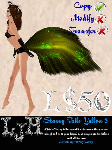 [LJH] Lisha's Starry Tail YELLOW3 MATURE Version