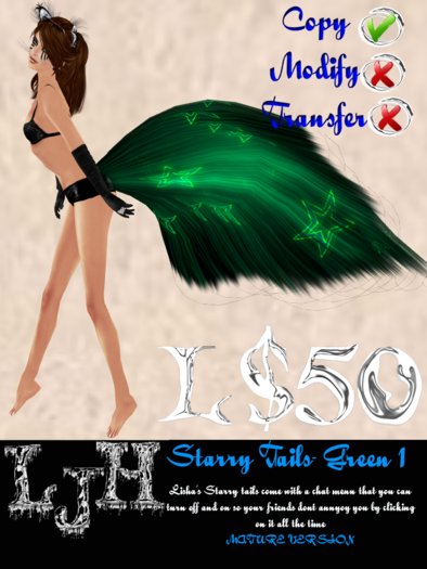 [LJH] Lisha's Starry Tail GREEN1 MATURE Version
