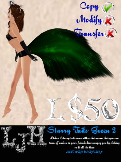 [LJH] Lisha's Starry Tail GREEN2 MATURE Version MATURE Version