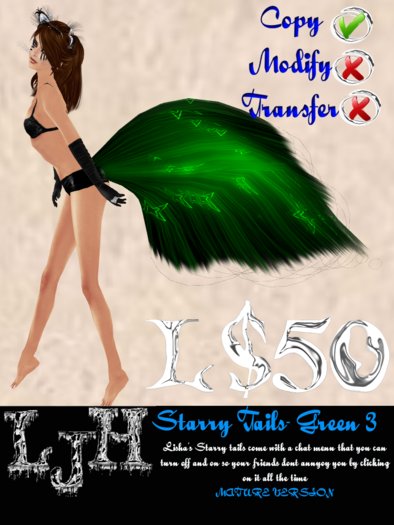 [LJH] Lisha's Starry Tail GREEN3 MATURE Version