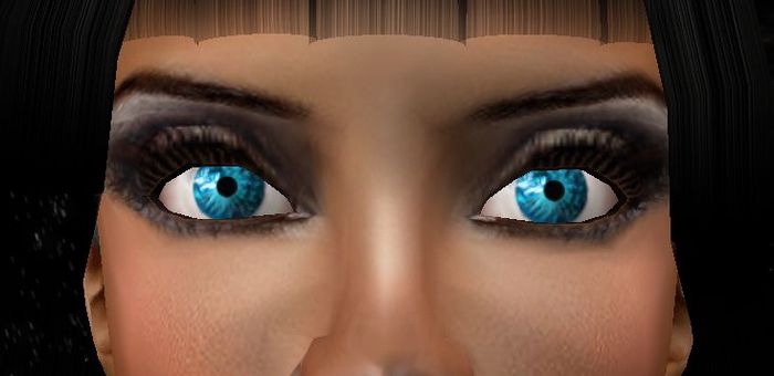 Magic Eyes, blue, with a magic shine