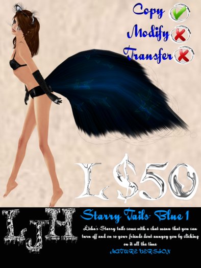 [LJH] Lisha's Starry Tail BLUE1 MATURE Version