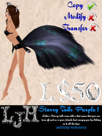 [LJH] Lisha's Starry Tail PURPLE1 MATURE Version