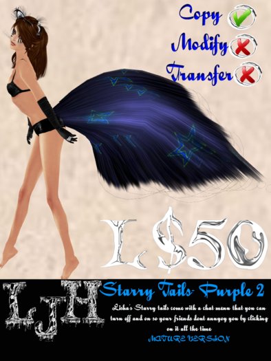 [LJH] Lisha's Starry Tail PURPLE2 MATURE Version