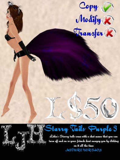 [LJH] Lisha's Starry Tail PURPLE3 MATURE Version