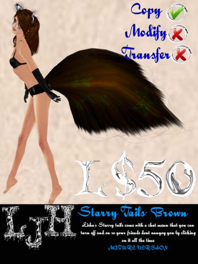 [LJH] Lisha's Starry Tail BROWN MATURE VERSION