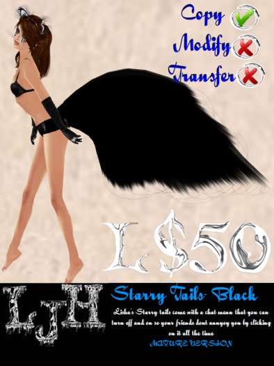 [LJH] Lisha's Starry Tail BLACK MATURE VERSION
