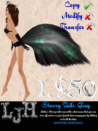 [LJH] Lisha's Starry Tail GREY MATURE VERSION