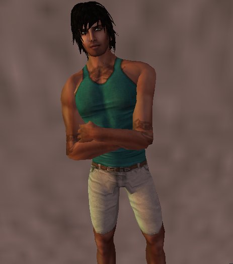 Detailed Cargo Shorts Pants and detailed Tank Vest 1