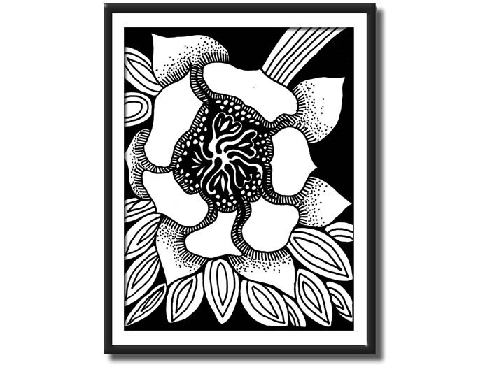Original Art Desert Flower