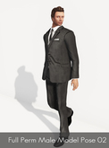 Full Perm Male Business Pose 02 - Male modelling poses, Male photography poses