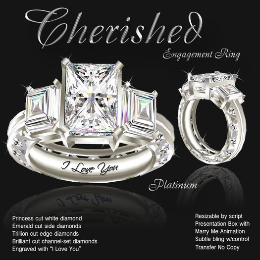 Exquisite Cherished Engagement Ring Platinum