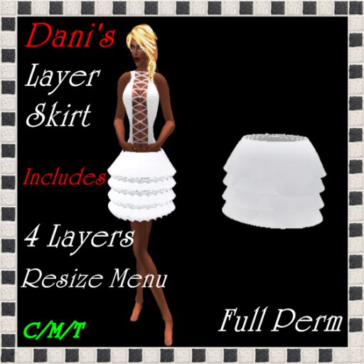 Second Life Marketplace - *Dani's* Layer Skirt ( 4 Layers) w/Resize