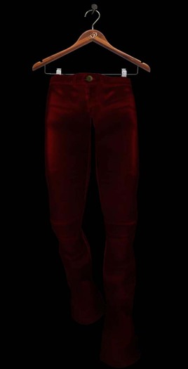 PEER Red Leather Pants