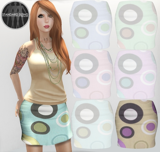 :[strip'd]: Retro Skirt [Yellow]