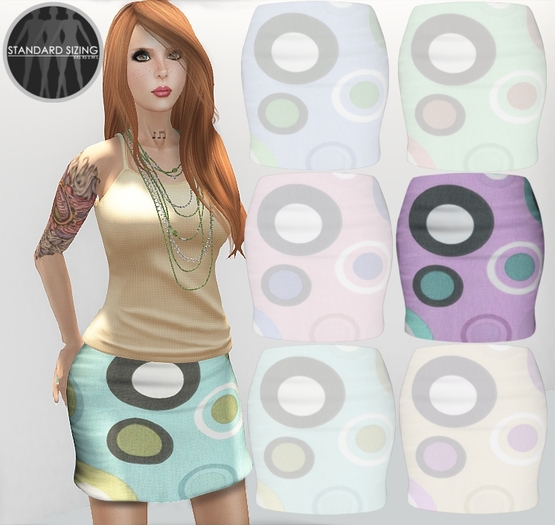 :[strip'd]: Retro Skirt [Purple]