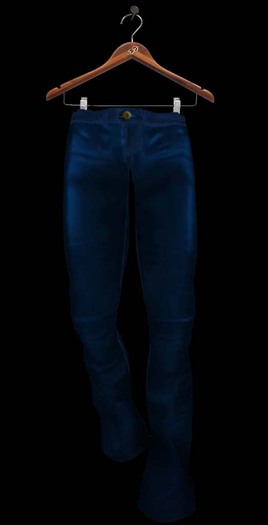 PEER Blue Leather Pants