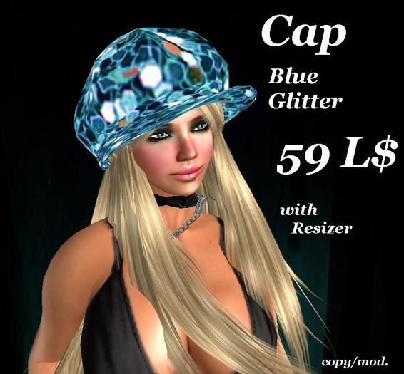 Cap Glitter Blue (Boxed)