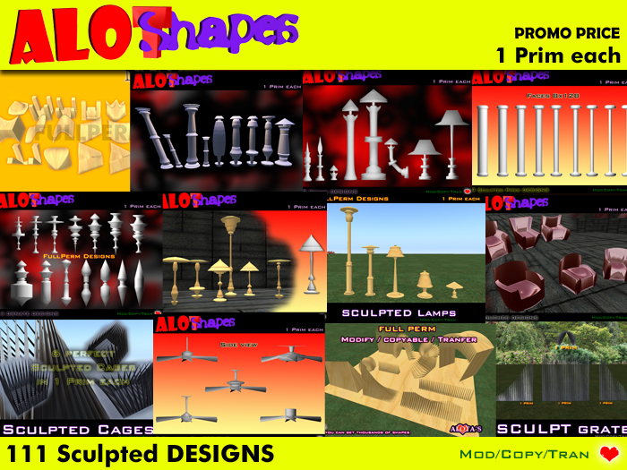 FULLPERM / ALOT Shapes / Ornate - BOX