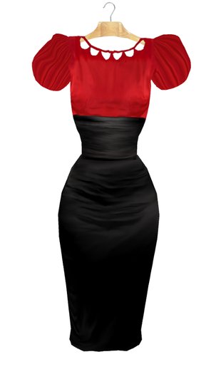 *Vita Bella* Rita Dress - Red/Black