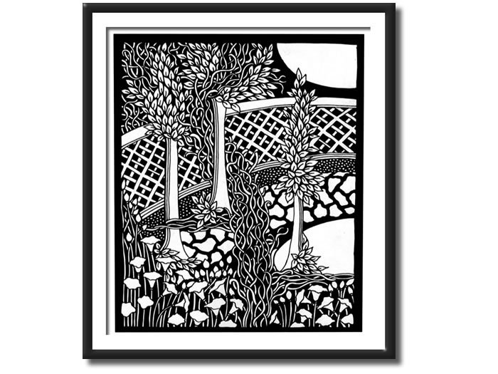 Original Art Garden Gate