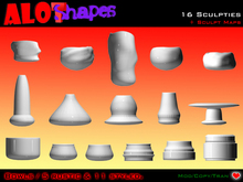 16 Bowls / 5 rustic & 11 styled + Sculpt Maps