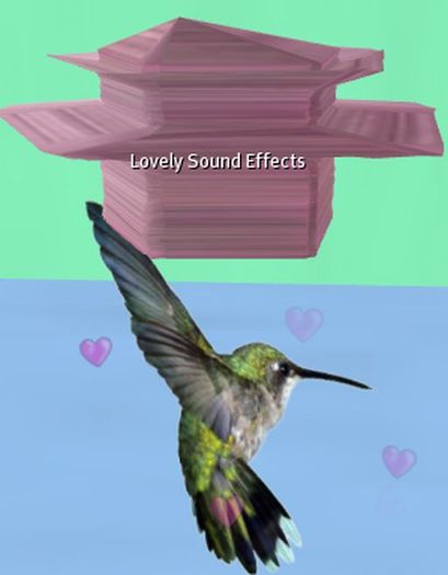 Bird Sound Effects with Pink Hearts