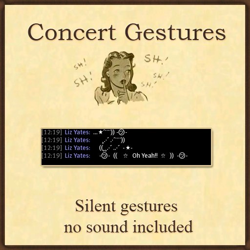 ~~ Liz Gestures ~~ Oh yeah Concert gesture