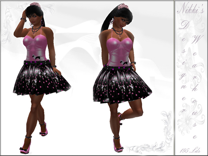 50's Pink Poodle Sexy Unique Design