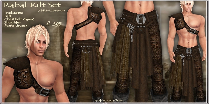 Rabal Kilt set /BRW_brown