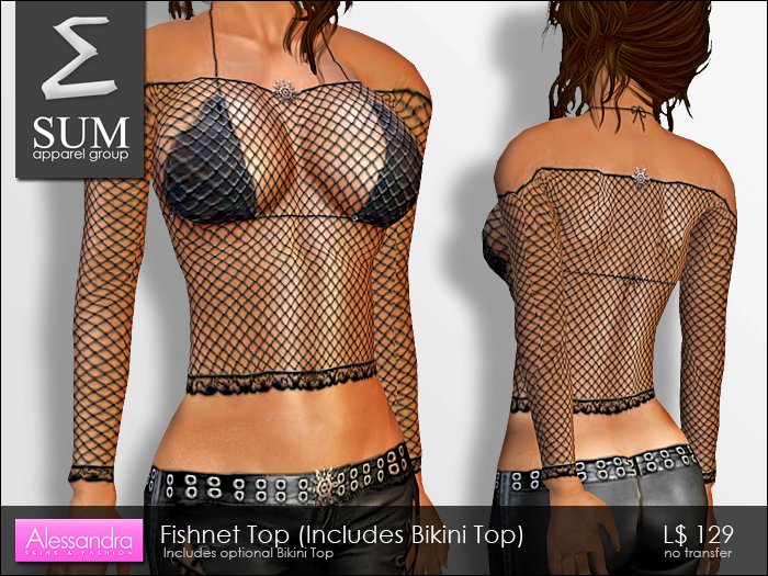 SUM - Fishnet Top BLACK by Alessandra