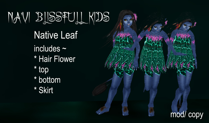 *Na'vi BlissFull Kids Native  Leaf  / BOX